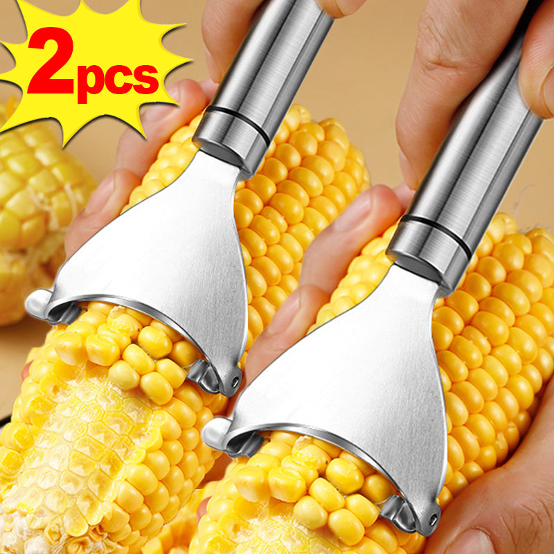 Stainless Steel Corn Peeler,Serrated Corn Stripper, Cob Shaver, Kitchen tool