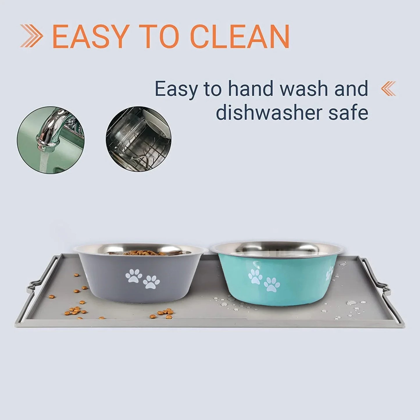 Non-slip Dog Bowls For Small Medium Large Dog | Feeder Bowls And Drinkers Stainless Steel | Dogs Accessories