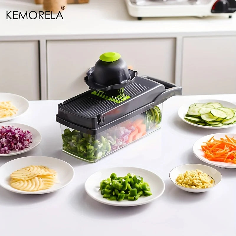 16 in 1 Multifunctional Vegetable Slicer Cutter Shredders Slicer With Basket Fruit Potato Onion Mincer Chopper Carrot Grater
