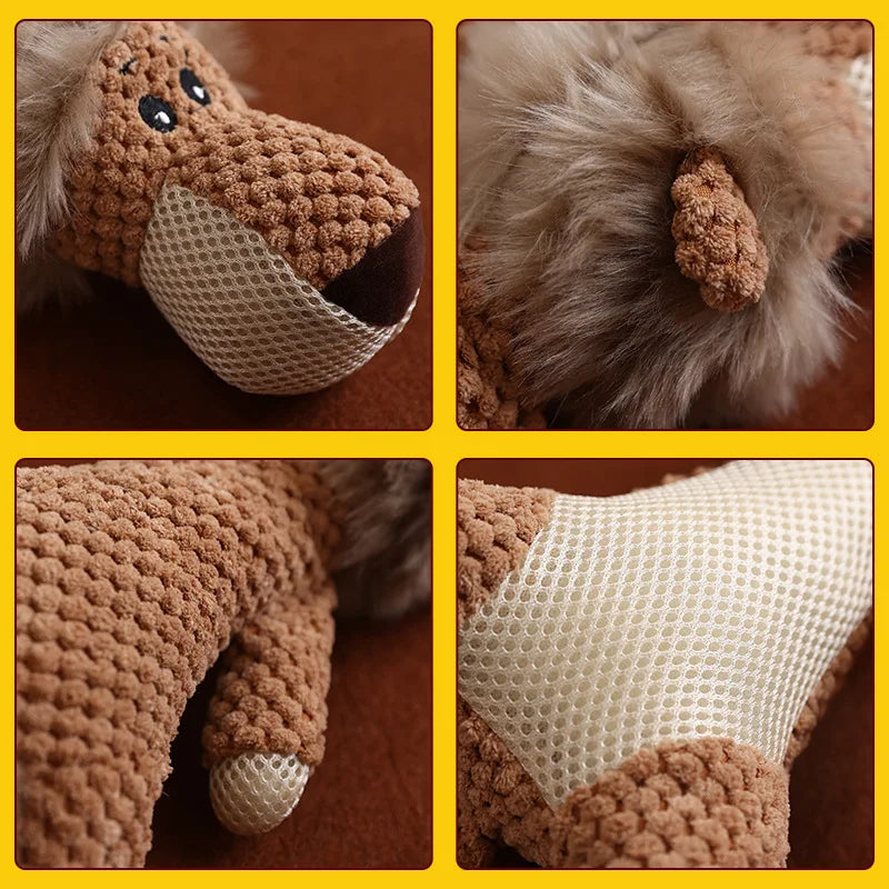 Dog Toy For Large Dogs Cute Plush Squeaky Stuffed Toys | Fleece Durable Chewing Cute Soft Toy