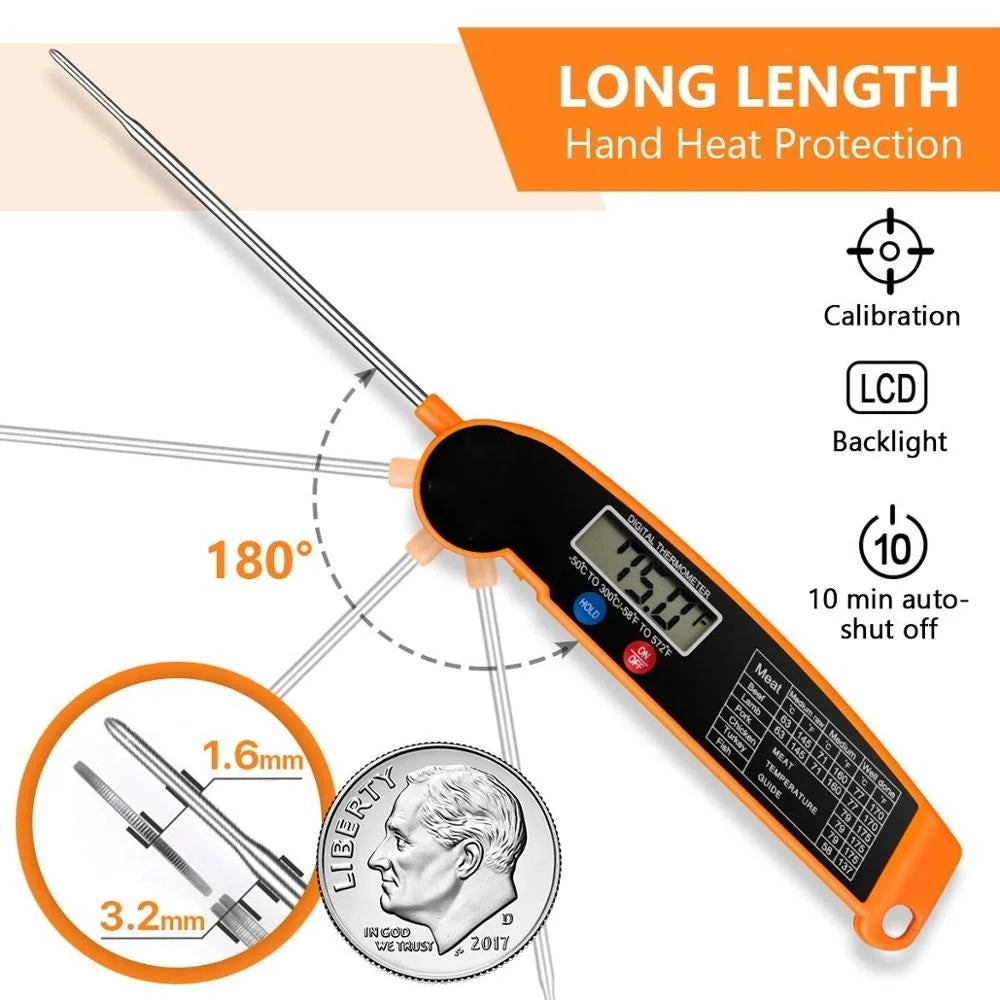 Fast reading Digital Kitchen Food Thermometer For Meat Water Milk - Kitchen Tools