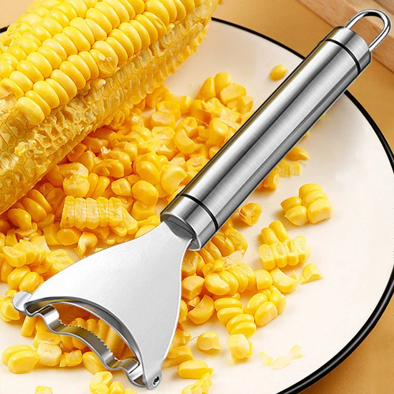 Stainless Steel Corn Peeler,Serrated Corn Stripper, Cob Shaver, Kitchen tool