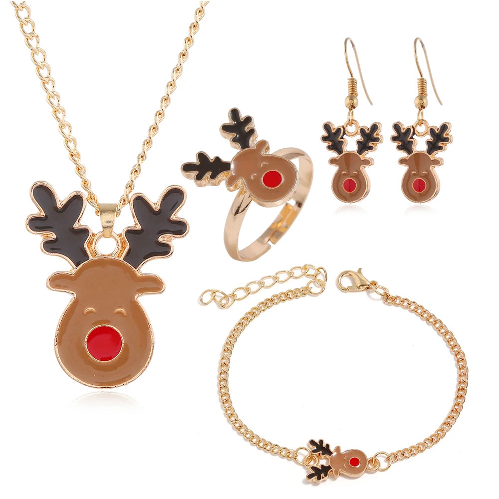 5Pcs/Set Christmas Jewelry Set / Gifts