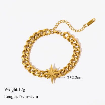 Stainless Steel non fading, Gold Color Bracelet for Women, trendy and fashionable