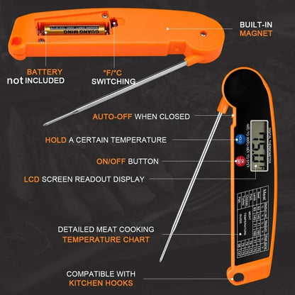 Fast reading Digital Kitchen Food Thermometer For Meat Water Milk - Kitchen Tools