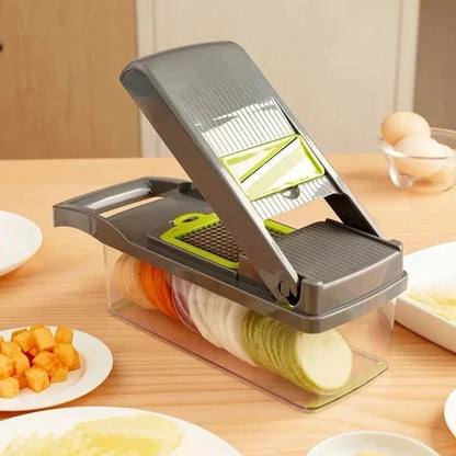 Slice, Shred, and Serve: 16-in-1 Multifunctional Vegetable Slicer &amp; Food Prep Set