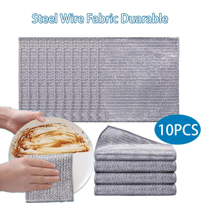 Multipurpose Wire Dishwashing Rags / Scrub Dish Cloths / Reusable / Scratch proof - Kitchen cleaning product