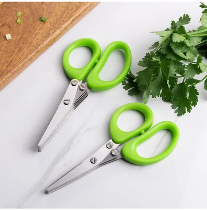 Multi-functional Stainless Steel 3 or 5 Layer Kitchen Scissors, shredder, chopper