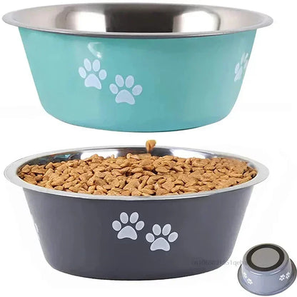 Non-slip Dog Bowls For Small Medium Large Dog | Feeder Bowls And Drinkers Stainless Steel | Dogs Accessories