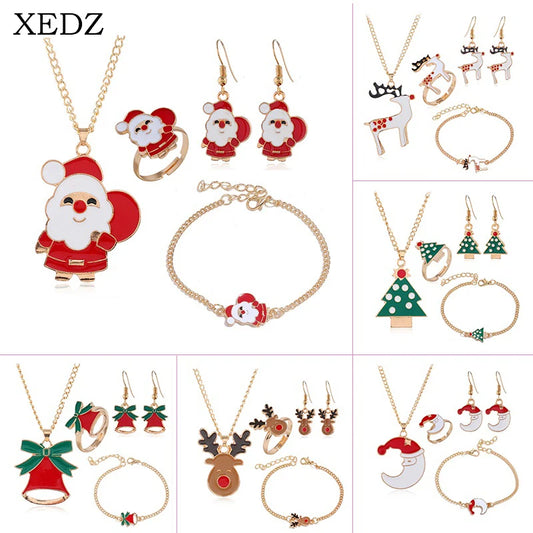 5Pcs/Set Christmas Jewelry Set / Gifts