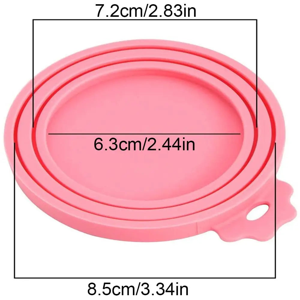 3 In 1 Silicone Canned Lid Reusable Food Tin Cover, Keep Fresh, Kitchen Organization Pet Supplies