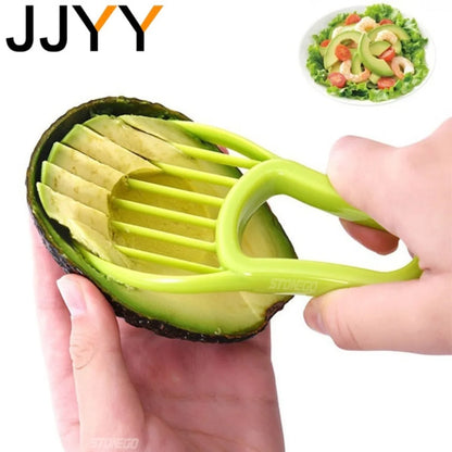 3 In 1 Avocado Slicer, Shea Corer, Fruit Peeler / Cutter, Pulp Separator | Plastic Knife Kitchen, Vegetable Tools