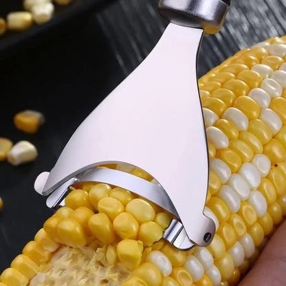 Stainless Steel Corn Peeler,Serrated Corn Stripper, Cob Shaver, Kitchen tool
