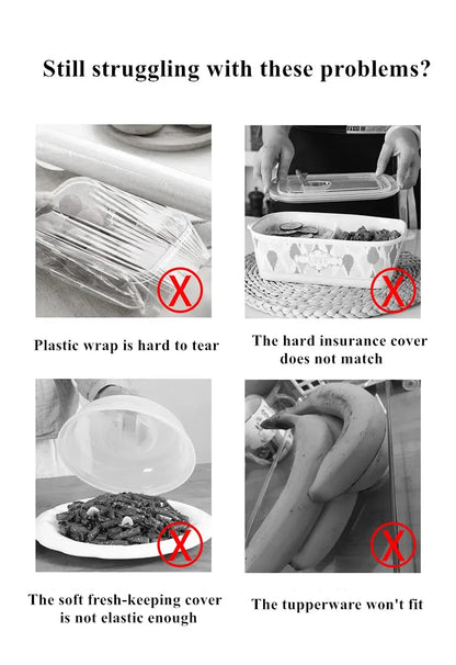 Reusable Food Wrap, Storage Covers Bags For Bowls, dishes, keeps food fresh