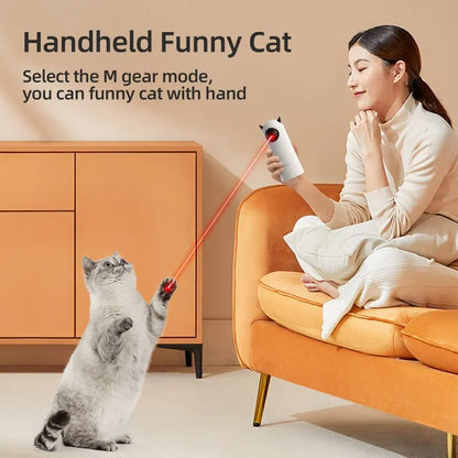 ROJECO Smart Interactive Cat Toy - LED Laser Teaser for Endless Fun