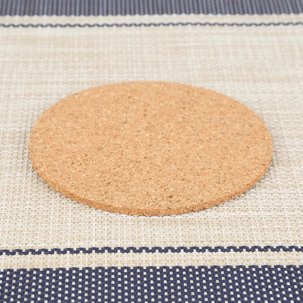 10-1Pcs Cork Coasters Handy Round Shape Dia 9cm Plain Natural Wine Drink Coffee Tea Cup Mats Table Pad Home Office Kitchen New