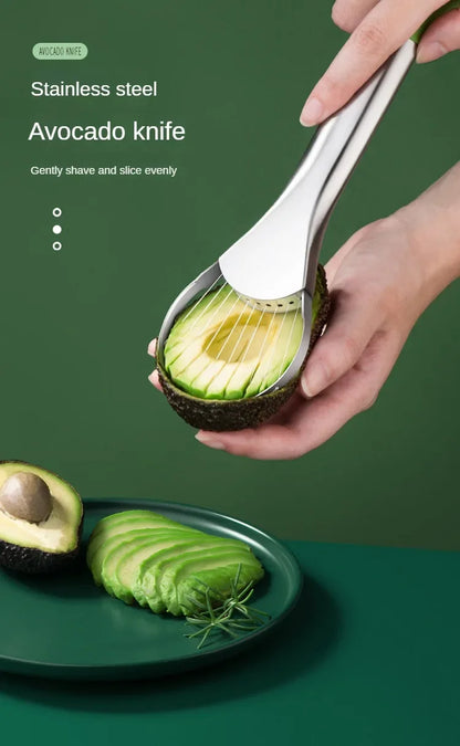 Avocado Knife Gadget Stainless Steel Cutter, Kitchen Gadgets for Fruit Cutting