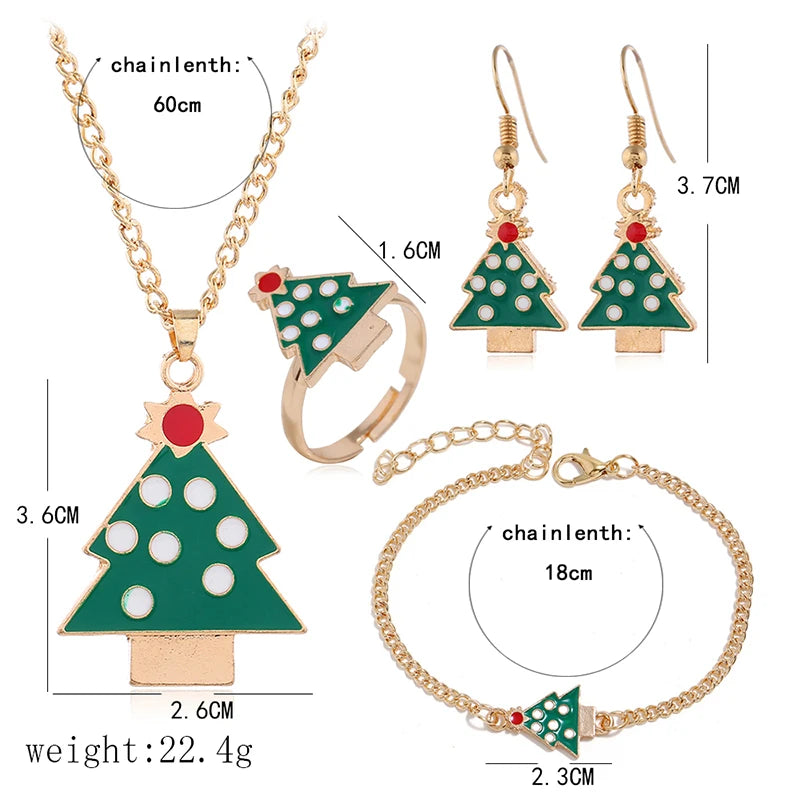 5Pcs/Set Christmas Jewelry Set / Gifts