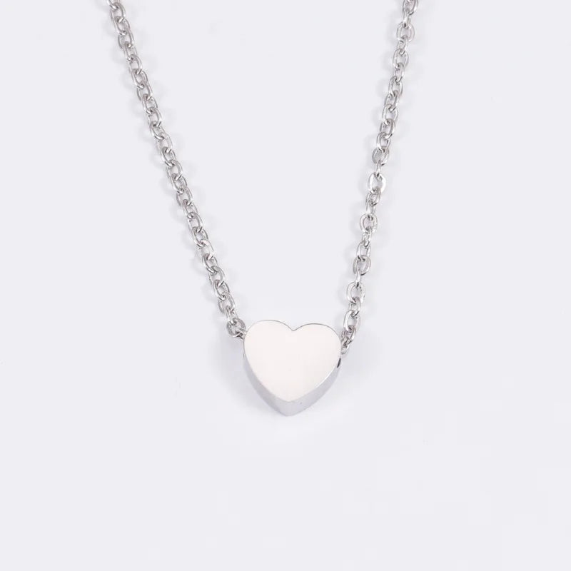 New Minimalist Clavicle Necklaces for Women, Girls - Tiny Heart LOVE Necklaces / Dainty Fashion Jewelry