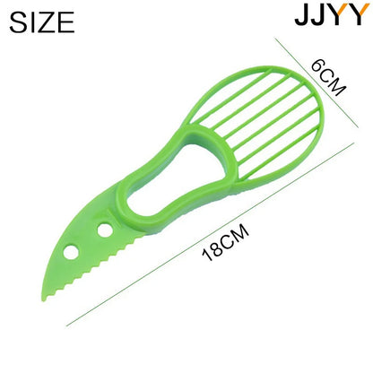 3 In 1 Avocado Slicer, Shea Corer, Fruit Peeler / Cutter, Pulp Separator | Plastic Knife Kitchen, Vegetable Tools