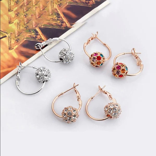 Trendy Earrings Zircon Pendant Earrings Shiny Earrings - Great gift.