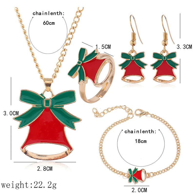 5Pcs/Set Christmas Jewelry Set / Gifts