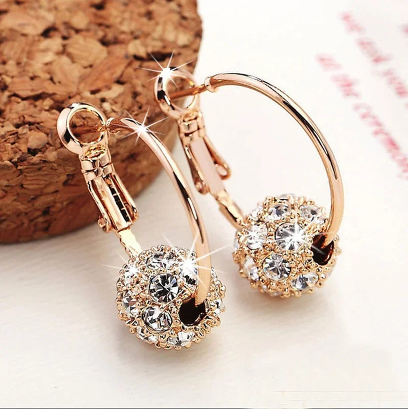 Trendy Earrings Zircon Pendant Earrings Shiny Earrings - Great gift.