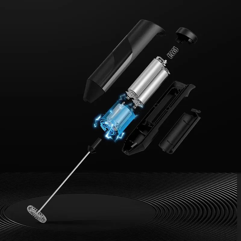 Electric Milk Frother - Portable Mini Handheld Fast Foaming coffee, milk, shake frother