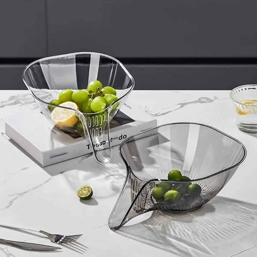 Kitchen Multifunctional Drainage Basket New Salad Fruit Plate Draining Bowl Plastic Vegetable Basin Household Sink