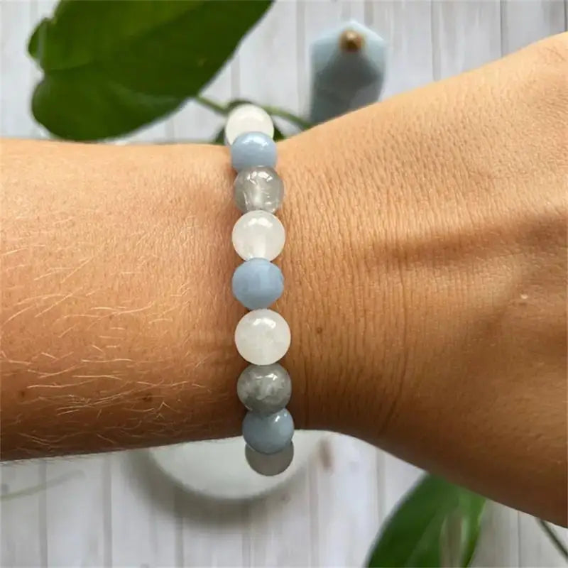 Inner PEACE / New Beginnings - bracelets / Women - Men Crystal Natural stone stretchy Gemstone beads bracelet / Gift