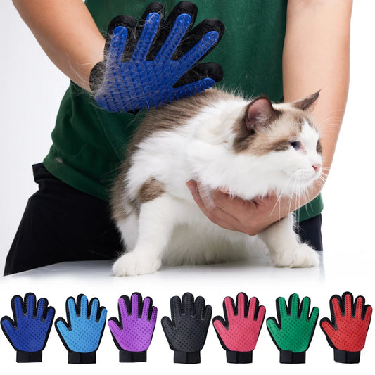 Pet Glove - Cat, Dog Grooming hand brush /  Hair De-shedding Brush, Massager