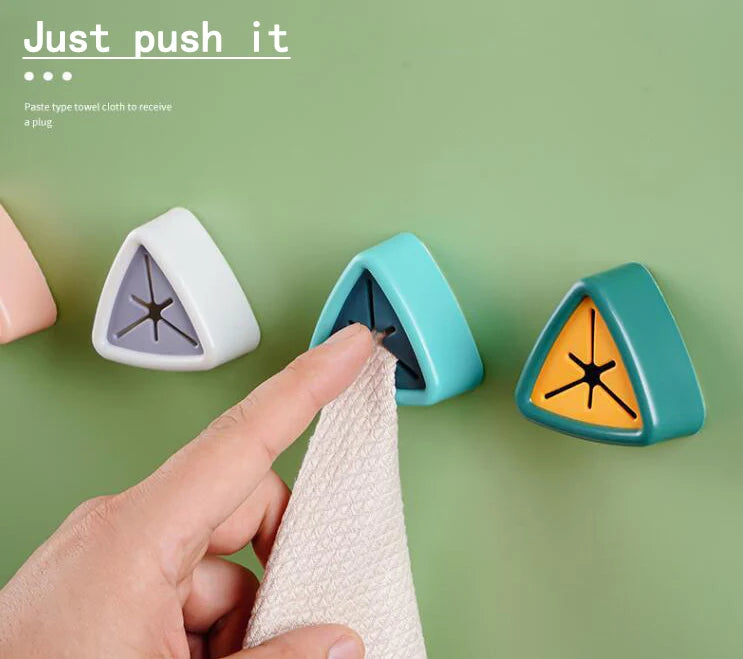 Creative Squeezing Hanging Hooks Wall Decoration Punch Free Self-adhesive Towel Bath Ball Bathroom Kitchen Storage