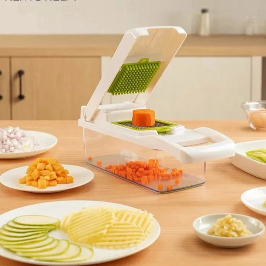 Slice, Shred, and Serve: 16-in-1 Multifunctional Vegetable Slicer &amp; Food Prep Set