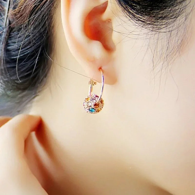 Trendy Earrings Zircon Pendant Earrings Shiny Earrings - Great gift.