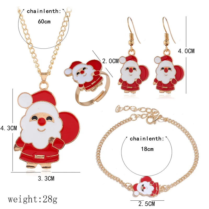 5Pcs/Set Christmas Jewelry Set / Gifts