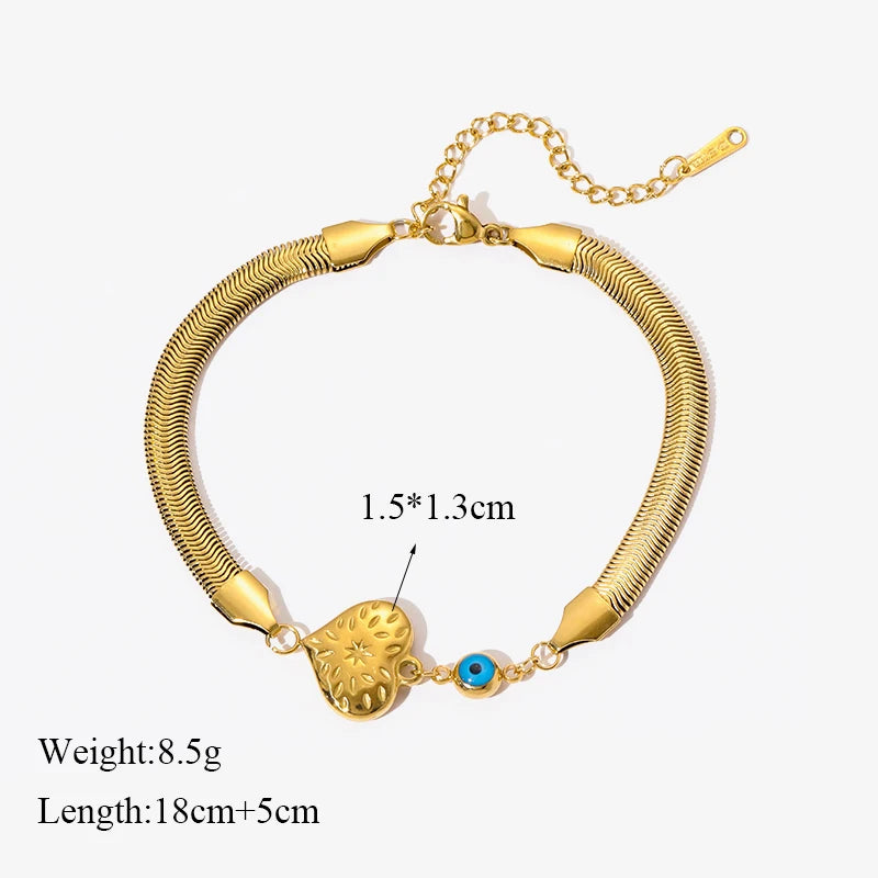 Stainless Steel non fading, Gold Color Bracelet for Women, trendy and fashionable