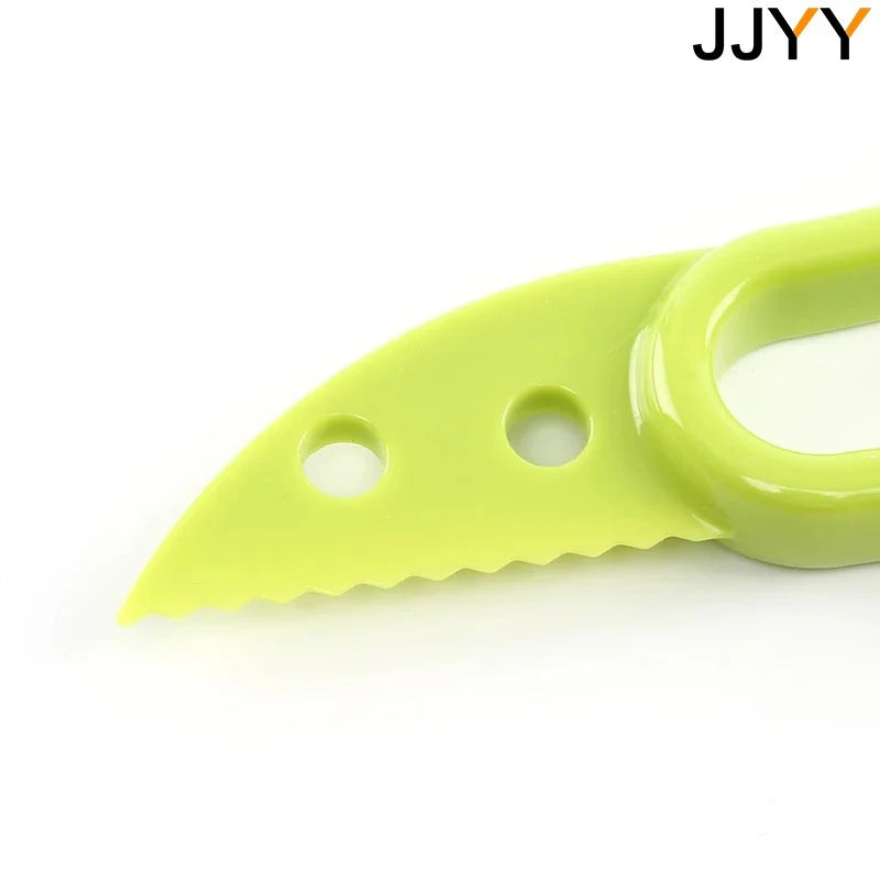 3 In 1 Avocado Slicer, Shea Corer, Fruit Peeler / Cutter, Pulp Separator | Plastic Knife Kitchen, Vegetable Tools