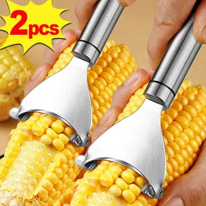 Stainless Steel Corn Peeler,Serrated Corn Stripper, Cob Shaver, Kitchen tool
