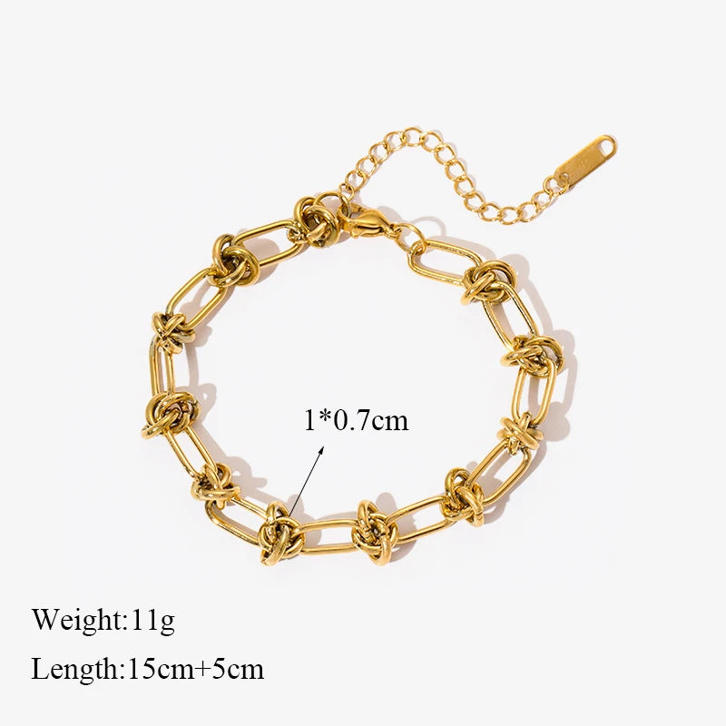 Stainless Steel non fading, Gold Color Bracelet for Women, trendy and fashionable