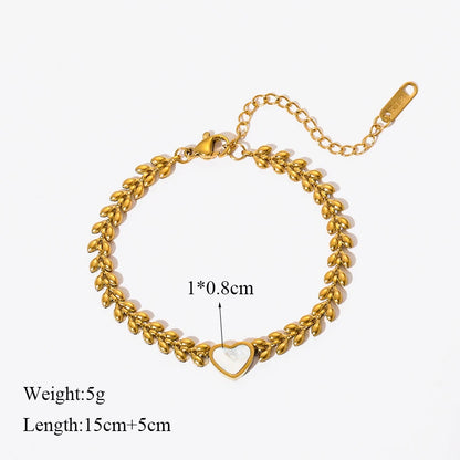 Stainless Steel non fading, Gold Color Bracelet for Women, trendy and fashionable