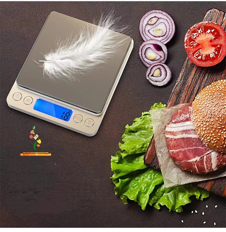 Digital Kitchen Scale 3000g/ 0.1g Small Jewelry Scale Food Scales Digital Weight Gram and Oz Digital Gram Scale with LCD/ Tare