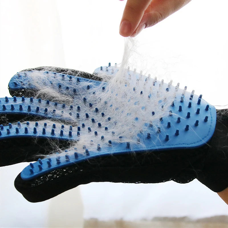 Pet Glove - Cat, Dog Grooming hand brush /  Hair De-shedding Brush, Massager