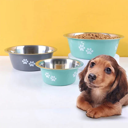 Non-slip Dog Bowls For Small Medium Large Dog | Feeder Bowls And Drinkers Stainless Steel | Dogs Accessories