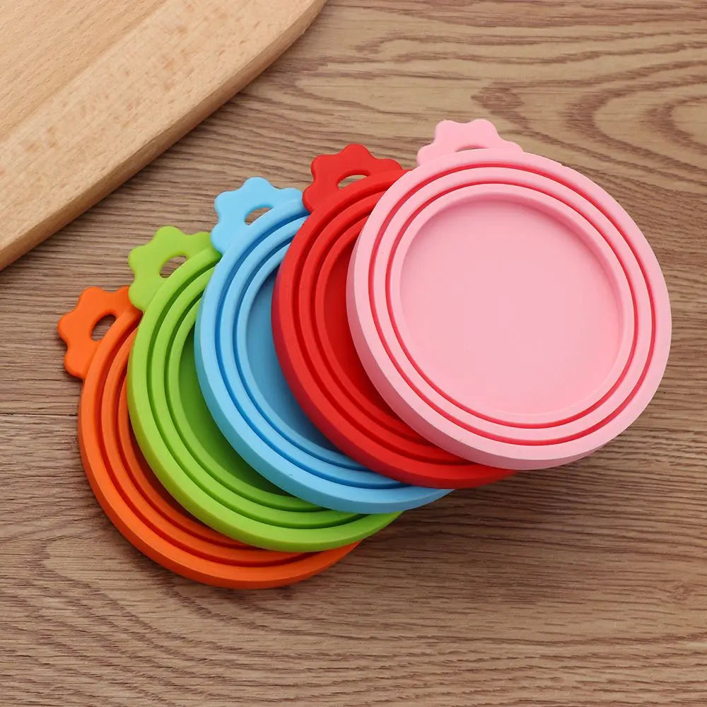 3 In 1 Silicone Canned Lid Reusable Food Tin Cover, Keep Fresh, Kitchen Organization Pet Supplies