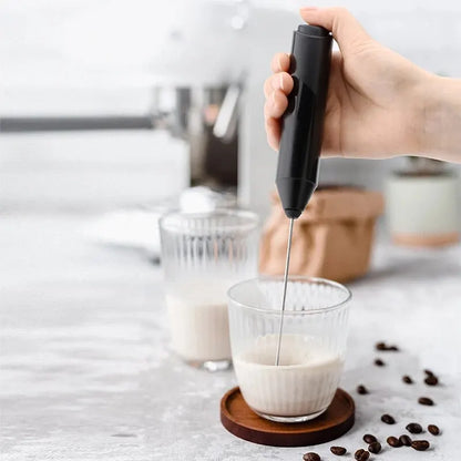 Electric Milk Frother - Portable Mini Handheld Fast Foaming coffee, milk, shake frother