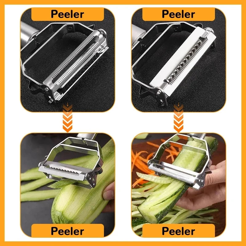 Multifunctional Stainless steel Kitchen Peeler for Vegetable, Fruits